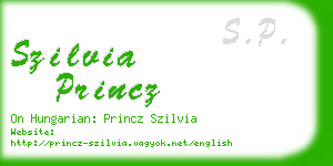 szilvia princz business card